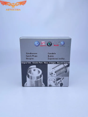Комплект свеча зажигания VAG 101000063AA для Audi A2 A3 A4 A5 A6, Volkswagen Golf Jetta Passat, Skoda Octavia / 4шт