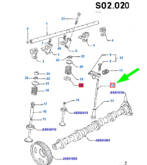 Штага 8 шт. Коромысла для Ford Transit  2.5 D / TD