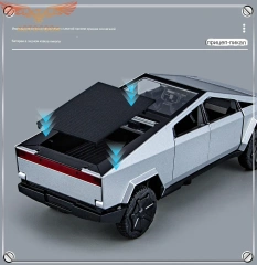 Машина игрушечная коллекционная "Tesla" с пикапом
