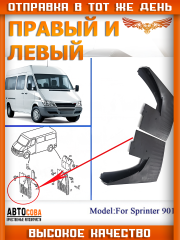 Брызговик правый и левый (пер.=задн.) SPRINTER до 2006 без спарки
