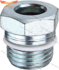 Гайка-фитинг шланга к насосу ГУР 18mm. Fiesta 1989-2010 / Focus-I 1998-2004 / Fusion 2002-2012 / Mondeo 1993-2007 / Transit 1993-2014 (F33C-3F656-BA)