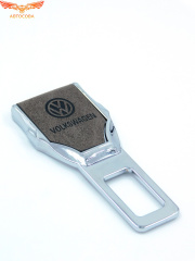 Заглушка ремня безопасности кожаная тёмно-коричневая Volkswagen