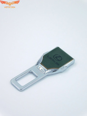 Заглушка ремня безопасности кожаная зеленая Lexus