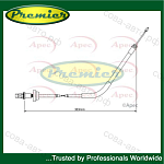 Трос ручник передний Ford Transit 2000-2006 (1080mm)