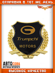Металлическая эмблема на автомобиль "TRUMPCHI" самоклеящаяся
