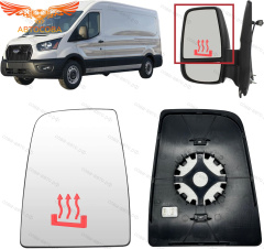 Стекло ЛЕВОЕ зеркала ВЕРХНЕЕ электрическое Ford Transit 2013- 