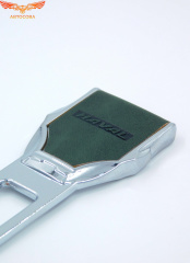 Заглушка ремня безопасности кожаная зеленая Haval