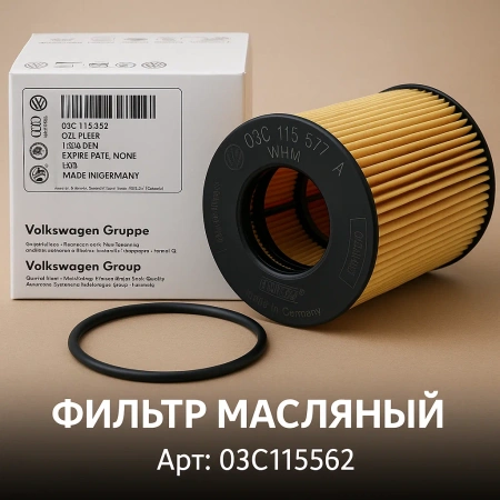 Фильтр масляный VAG VW Golf, Jetta, Passat, Polo, Skoda Octavia, Superb