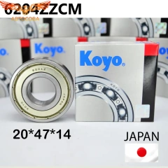 Подшипник KOYO 6204-ZZ (6204 ZZ / 80204 / 204) размер 20*47*14 Япония
