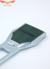 Заглушка ремня безопасности кожаная зеленая Haval