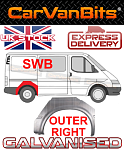 Крыло ПРАВОЕ заднее наружное для Ford  Transit 1991-2000 T-12