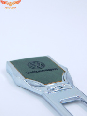 Заглушка ремня безопасности кожаная зеленая Volkswagen