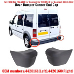 Клык ЛЕВЫЙ и ПРАВЫЙ заднего бампера для FORD TRANSIT CONNECT (2003-2013)