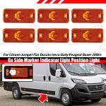 Фонарь 6 шт. габаритный боковой IVECO Stralis, Volvo, DAF 95XF, Renault Magnum