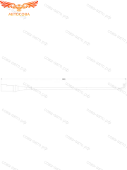 Датчик износа передних колодок Transit 2014- / Custom (340mm.)
