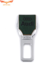 Заглушка ремня безопасности кожаная зеленая AUDI