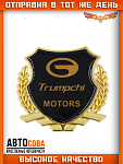 Металлическая эмблема на автомобиль "TRUMPCHI" самоклеящаяся
