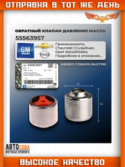 Клапан давления масла в блоке GM 55563957