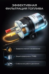 Фильтр топл. SsangYong Actyon 05-, Kyron 05-, Rexton I, II 04-, Rodius 05- (Дизель)