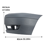 Клык ЛЕВЫЙ переднего бампера под противотуманки Ford Transit 2006-2013