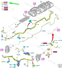 Трубка топливная FORD TRANSIT 2014- (2.2TDCI) 	GK299289AB