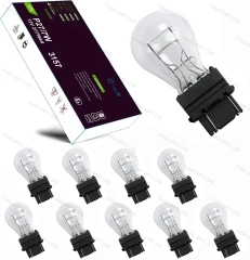 Лампочка 10 шт. БЕЛАЯ 3157NA P27/7W P277W  (2 нитевая USA)