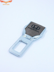 Заглушка ремня безопасности кожаная тёмно-коричневая Honda