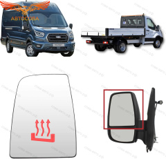 Стекло ЛЕВОЕ зеркала ВЕРХНЕЕ электрическое Ford Transit 2013- 