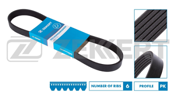 6PK 1249 ELAST FOCUS II / C-Max  1.8 / 2.0