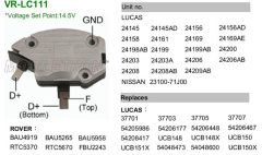 Регулятор Ford TRANSIT (Lucas A127) 70A