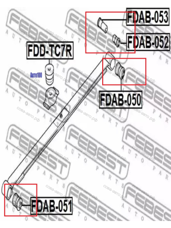 Сайлентблоки рессоры для Ford Connect 2002-2013